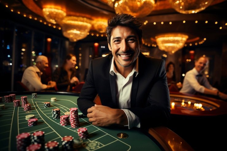 lincah id live-dealer studio with professional blackjack table and multilingual dealers