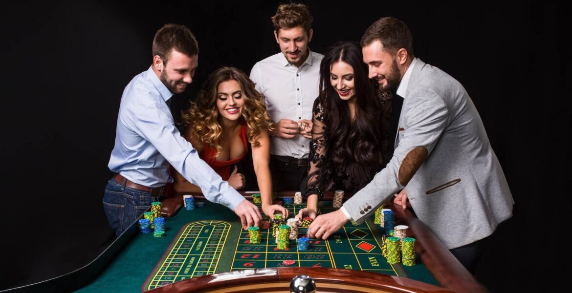 lincah id live-dealer studio with professional dealer at blackjack table